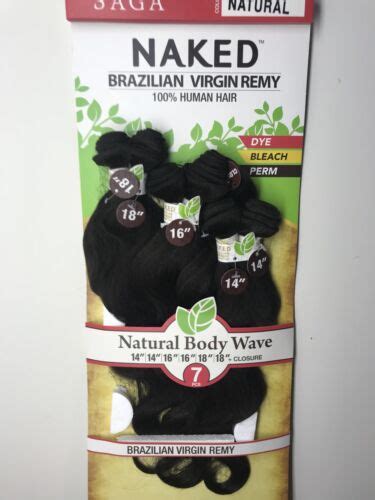SAGA NAKED BRAZILIAN VIRGIN REMY HUMAN HAIR NATURAL BODY WAVE PCS NATURAL EBay