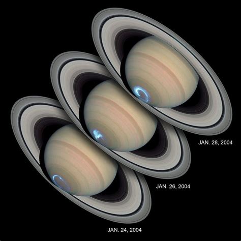 Aurorae Of Saturn Seen From The Hubble Telescope Hubble Space