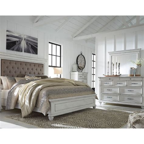 Shept mallet sleigh configurable bedroom set. Kanwyn 3 Piece Upholstered Panel Bedroom in 2020 | King ...