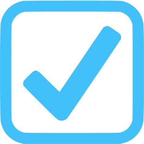 In this page, you can download any of 35+ checkbox icon. Caribbean blue checked checkbox icon - Free caribbean blue check mark icons