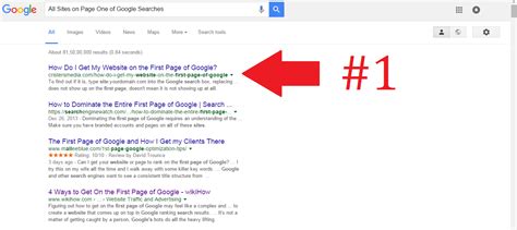 5 Characteristics Common To All Sites On Page One Of