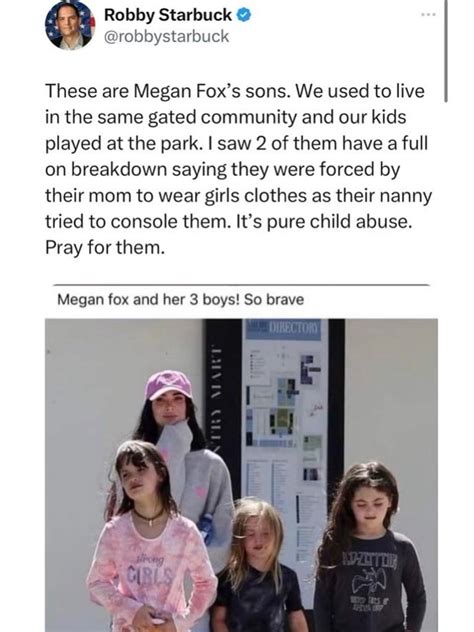 Megan Fox Slams Claims She Forced Sons To ‘wear Girls Clothes The Advertiser