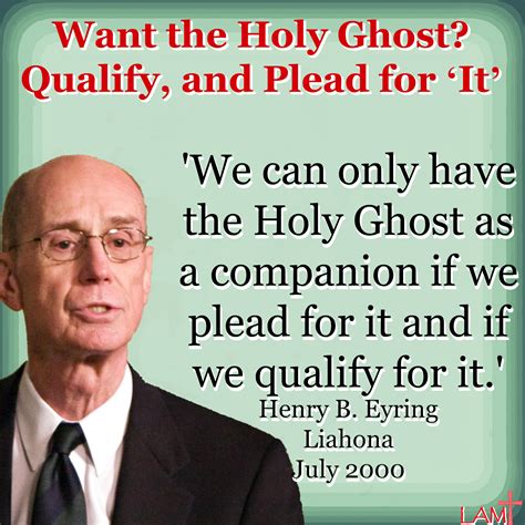 want the holy ghost qualify and plead for ‘it life after ministries