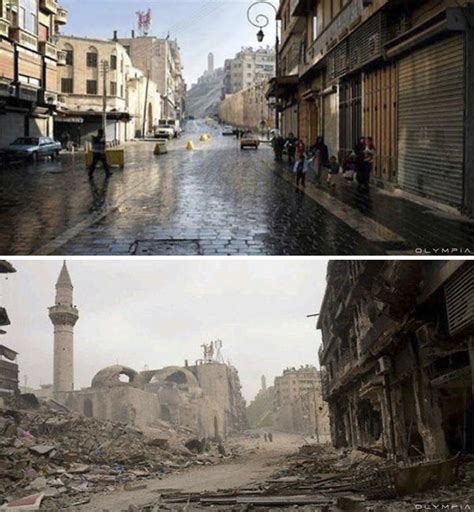 30 Before And After Pics Of Aleppo Reveal What War Did To Syrias