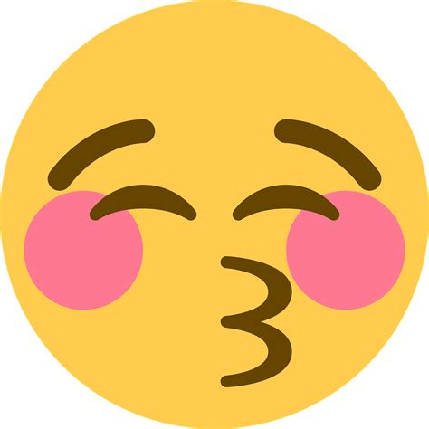 Kissing Face With Closed Eyes Emoji Clipart Kissing Closed Eyes Emoji