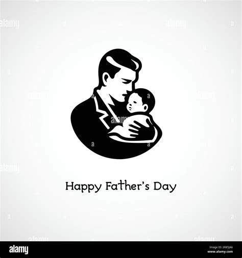Vector Father And Son Icon Happy Fathers Day Stock Vector Image And Art