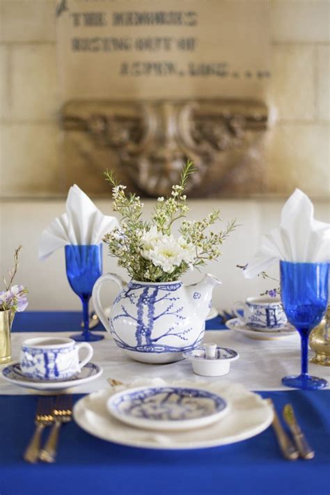 Royal Blue Gold White Grecian Inspired Wedding Ideas