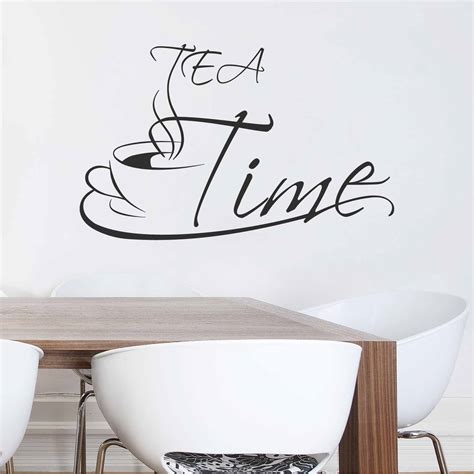 Stickers Tea Time Autocollant Muraux Et Deco