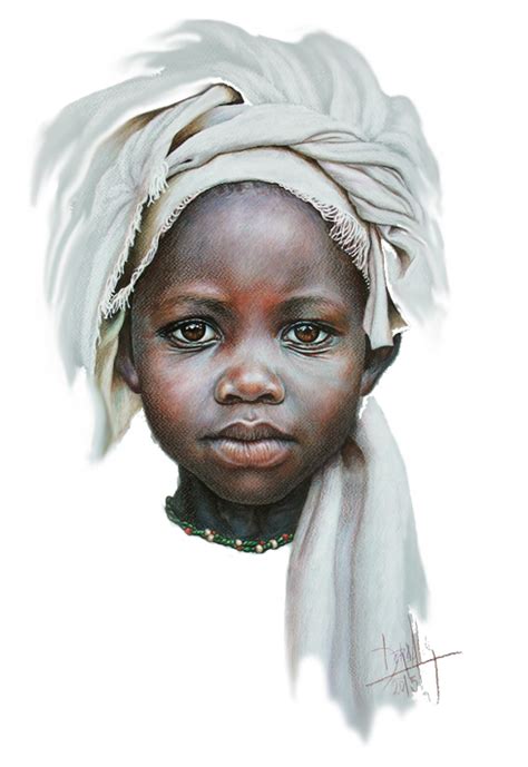 Dora Alis Mera V Arte Pintura Retratos Niños De áfrica Decoración