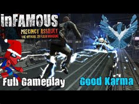 InFAMOUS Precinct Assault Full Walkthrough Good Karma YouTube