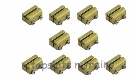 ho train brass track connectors