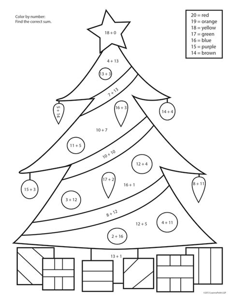 Use these christmas worksheets, christmas activities, and christmas resources in the classroom!. 34 Color by Number Addition Worksheets | KittyBabyLove.com
