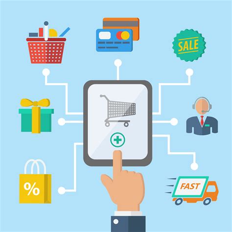 Ecommerce, or electronic commerce, refers to transactions conducted via the internet. Shopping e-commerce hand concept - Download Free Vectors ...