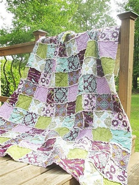 2 Twin Size Rag Quilts With Rush By Sept 28 Reserved For Ann