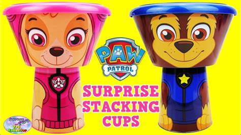 Paw Patrol Huge Surprise Stacking Cups Chase Skye Episode Show Surprise Paw Patrol Paw