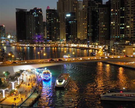 Dubai Marina By Night Olympus Digital Camera Flickr