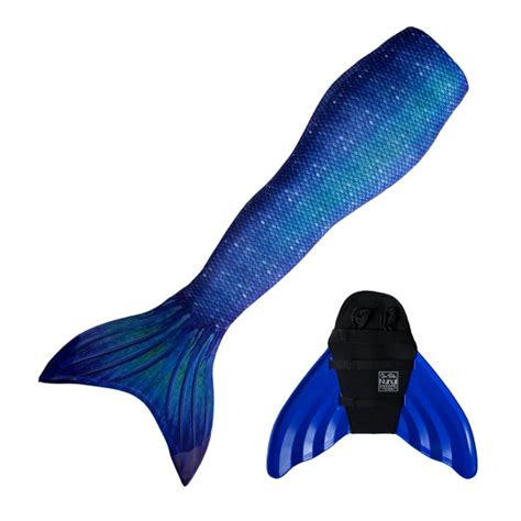 Sun Tail Mermaid Swim Set Ocean Deep Mermaid Tail Blue Monofin For