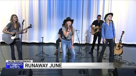 Country Band Runaway June In Studio 1 Performing Their Smash Hit “buy