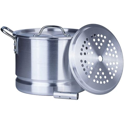 Arc Usa Aluminum Tamale Steamer Pot Stock Pot With Steamer Rack