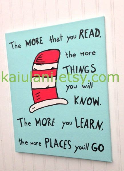 Dr Seuss Quote Cat In The Hat Kids Wall Art Painting By Kaiulani Art