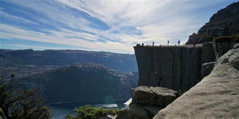 Hiking To The Pulpit Rock Preikestolen In Norway
