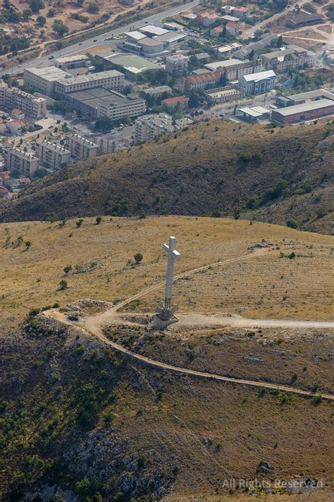 Overflightstock Village Of Mostar Republika Srpska Bosnia And