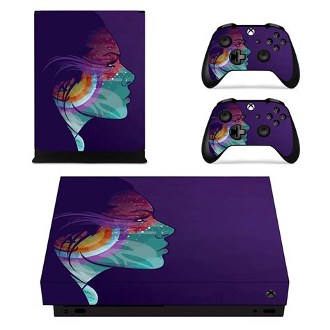 Beauty Girl Skin Vinyl PVC Sticker Wrap Decals For Xbox One X Game