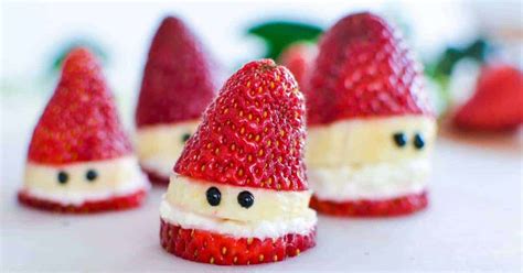 Spruce up brussels sprouts for christmas day with the addition of garlic, lemon and chilli. Strawberry Santas - A Healthy Christmas Treat