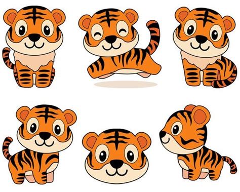 Download Tiger SVG, Cartoon Tiger Svg, Animal Svg, Cute Baby Tiger ...