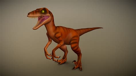 Velociraptor The Lost World Jurassic Park 3d Model By Caelum Beckinsale Telekinesticman