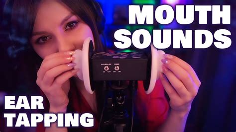 ASMR Mouth Sounds And Ear Tapping No Talking YouTube