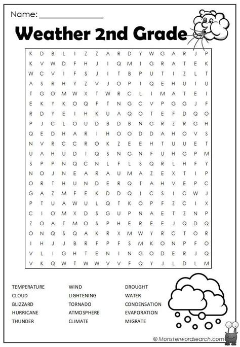 Free Printable Word Searches Grade 2