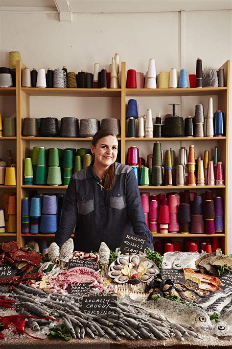 Creating original artwork pieces, which you can purchase directly online. Kate Jenkins - Kate Plaice, Knitted Fish Counter - We Are ...