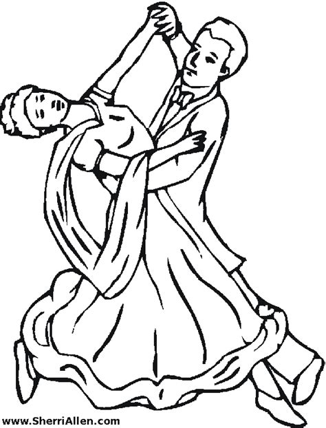 Free Dance Coloring Pages from SherriAllen.com