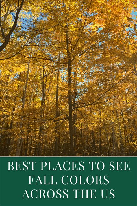 Best Places To See Fall Foliage Across The Us Urvis Travel Journal