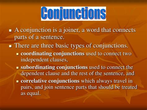 PPT - Conjunctions and Connectives PowerPoint Presentation, free ...