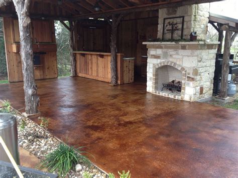 An Affordable Path To A Beautiful Stained Concrete Patio Patio Designs