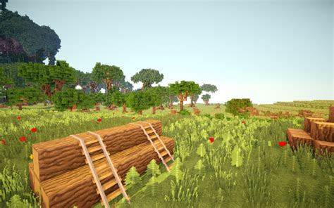 Basically a stone cutter but for wood, because, to be honest, wood crafting recipes use way. Lumber Yard in Minecraft | Minecraft farm, Minecraft ...