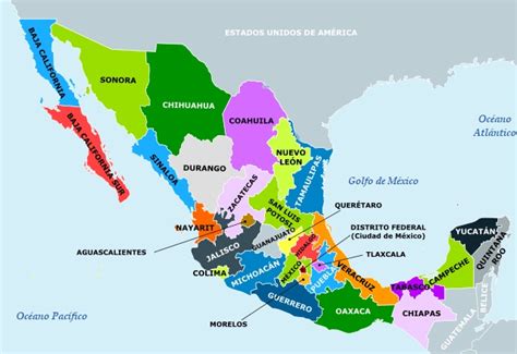 Mapa De México División Política Socialhizo