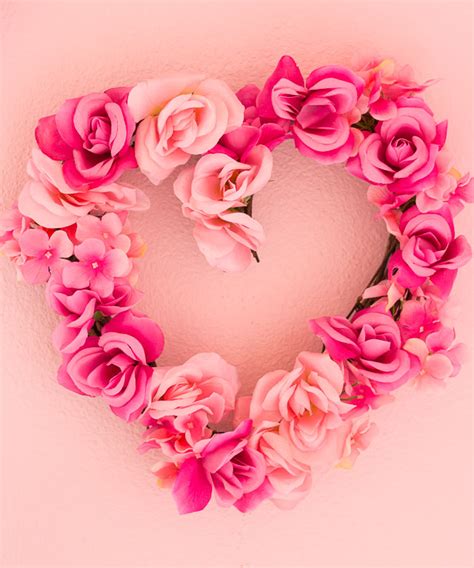 Valentines Day Decor Diy Floral Hearts Design Improvised