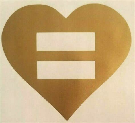 Heart Equality Sticker Vinyl Decal Choose Sizecolor Etsy