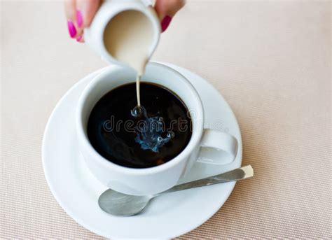 Coffee Stir Stock Image Image Of Enjoy Saucer Froth