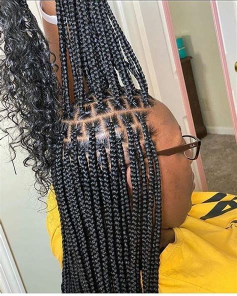 Knotless Braids With Curly End African Braids Hairstyles African