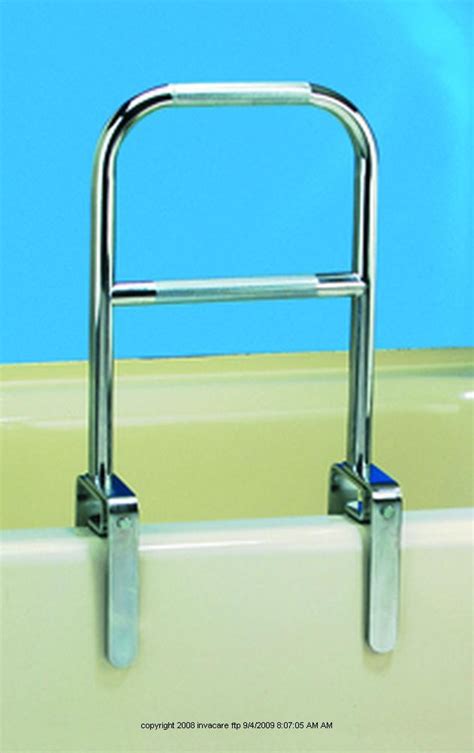Bathtub safety rails clamp on to the edge of your bathtub and then are securely tightened to help you or a loved one transition in and out of the tub. Tub Rail Grip - Elderly Bath Tubs