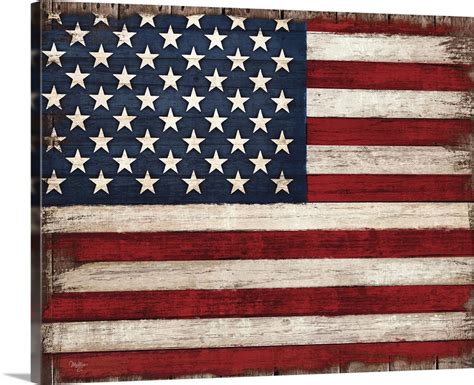 Distressed American Flag Wall Art Canvas Prints Framed Prints Wall