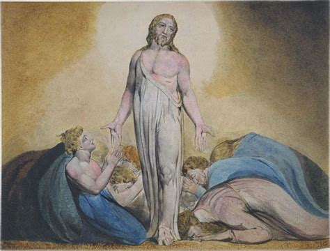 William Blake — Christ Appearing To His Disciples After The Angel