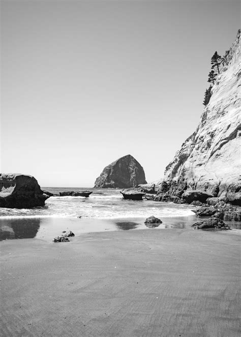 Pacific City Oregon Beach Poster Picture Metal Print Paint By