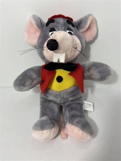 Chuck E Cheeses Plush Animal Mouse 7” Plush With Headphones Ebay