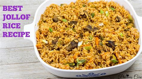 Cameroonian Jollof Rice Best Jollof Rice Recipe Ever Precious Kitchen Ep YouTube