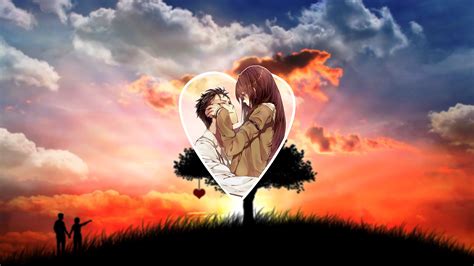 Anime Sky Heart Design Anime Boys Anime Girls Sunlight Love